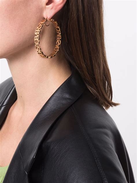 versace big earrings|versace earrings farfetch.